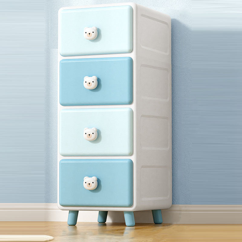Moderner minimalistischer quadratischer rechteckiger Kunststoff-PP-Kaninchen-Bären-Kinder-Aufbewahrungsschrank 2/3/4/5/6-Etagen für das Wohnzimmer 