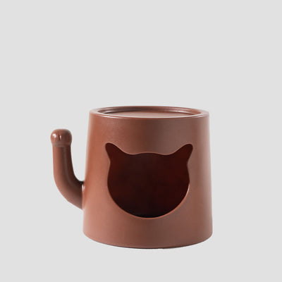 Modern Minimalist Round PE Cat Bed End Table For Living Room