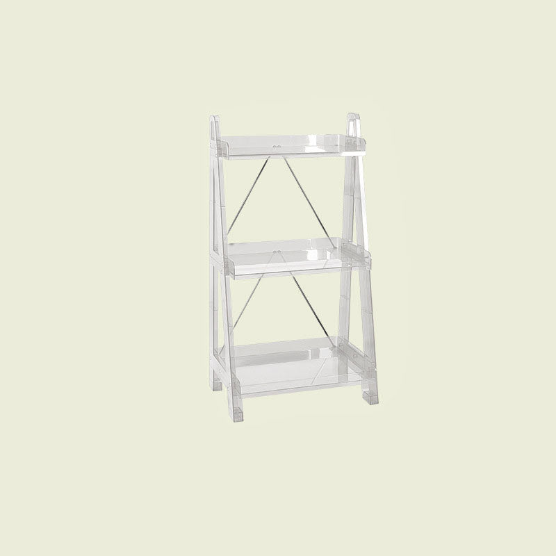Modern Minimalist Square Rectangular PC Movable Display Rack 2/3/4-Tier For Living Room