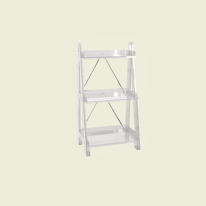 Modern Minimalist Square Rectangular PC Movable Display Rack 2/3/4-Tier For Living Room