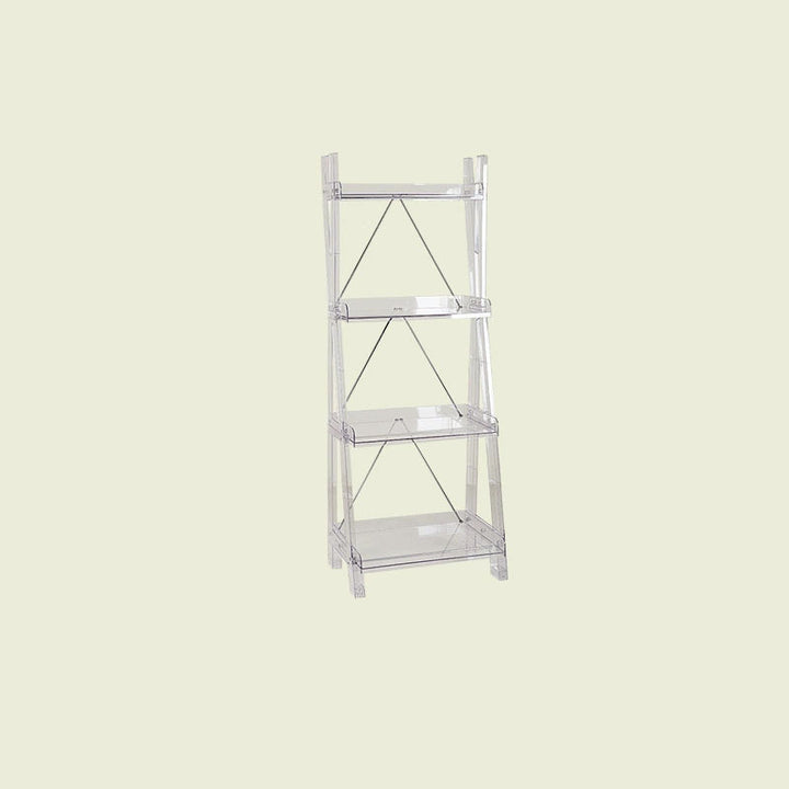 Modern Minimalist Square Rectangular PC Movable Display Rack 2/3/4-Tier For Living Room