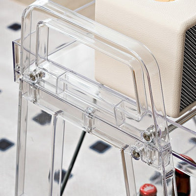 Modern Minimalist Square Rectangular PC Movable Display Rack 2/3/4-Tier For Living Room