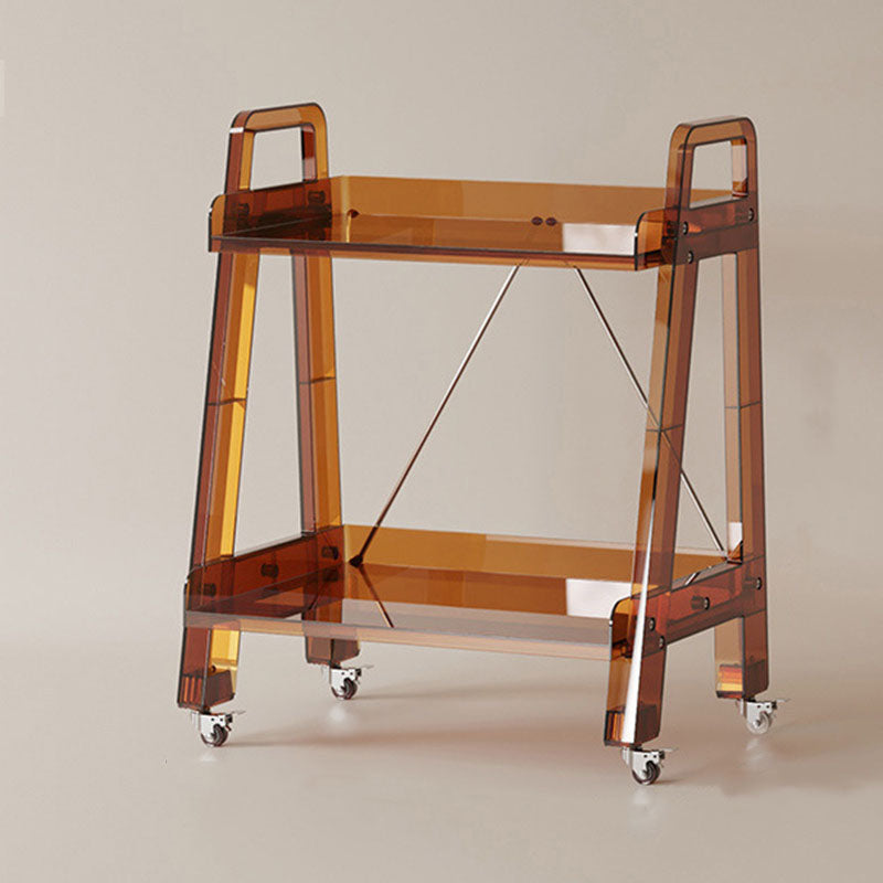 Modern Minimalist Square Rectangular PC Movable Display Rack 2/3/4-Tier For Living Room