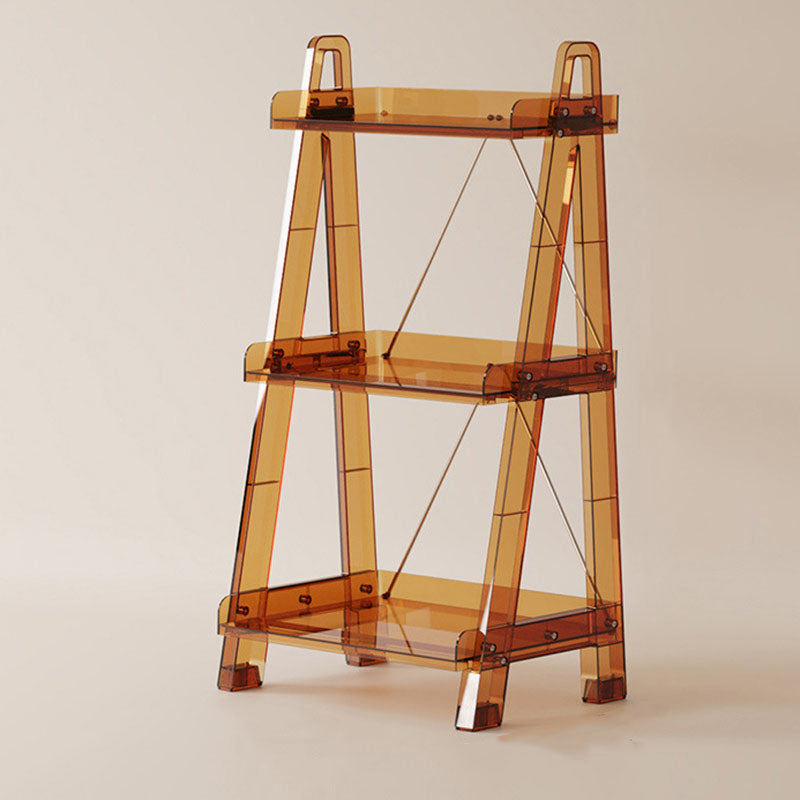 Modern Minimalist Square Rectangular PC Movable Display Rack 2/3/4-Tier For Living Room