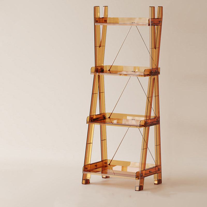 Modern Minimalist Square Rectangular PC Movable Display Rack 2/3/4-Tier For Living Room