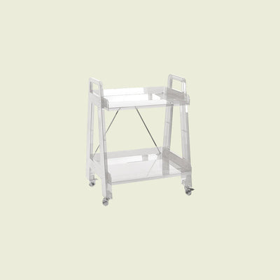 Modern Minimalist Square Rectangular PC Movable Display Rack 2/3/4-Tier For Living Room