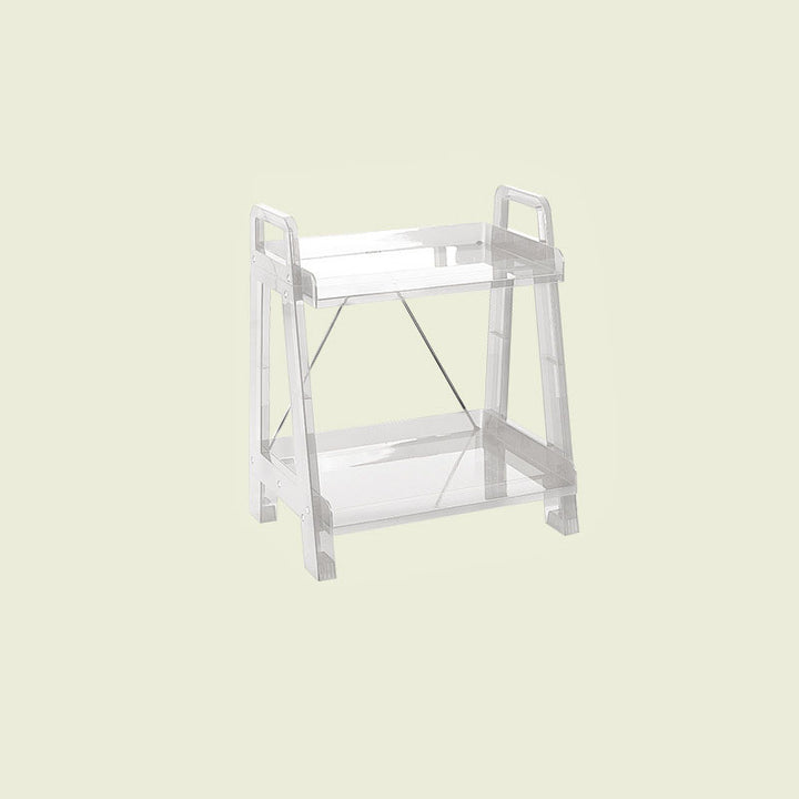 Modern Minimalist Square Rectangular PC Movable Display Rack 2/3/4-Tier For Living Room