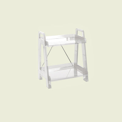 Modern Minimalist Square Rectangular PC Movable Display Rack 2/3/4-Tier For Living Room