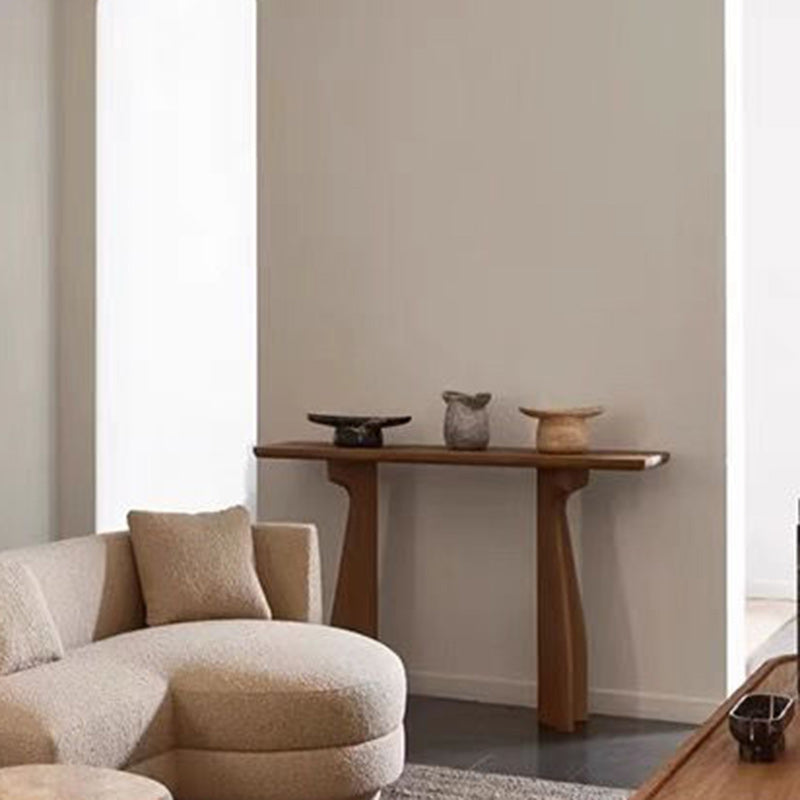 Traditional Chinese Rectangular Solid Wood Console Table For Entryways