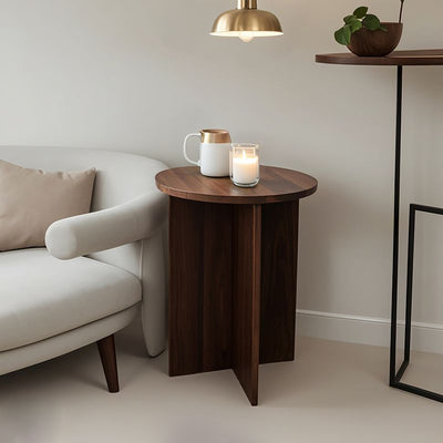 Traditional Chinese Round E0 Grade Eco-friendly Board Coffee Table For Living Room