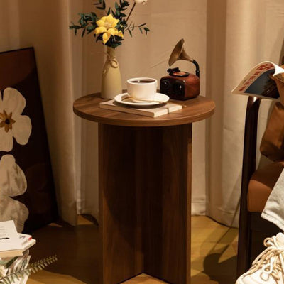 Traditional Chinese Round E0 Grade Eco-friendly Board Coffee Table For Living Room