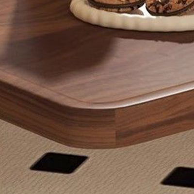 Modern Minimalist Rectangular Medium Density Fiberboard Steel Pipe Movable End Table 2-Tier For Living Room