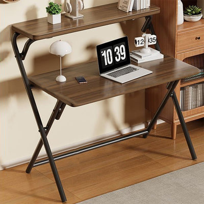 Modern Minimalist Rectangular E1 Environmental Board Carbon Steel Foldable Desks For Home Office