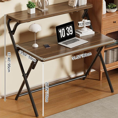 Modern Minimalist Rectangular E1 Environmental Board Carbon Steel Foldable Desks For Home Office