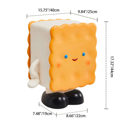 Contemporary Creative Square Rectangular Resin Cookie End Table For Living Room