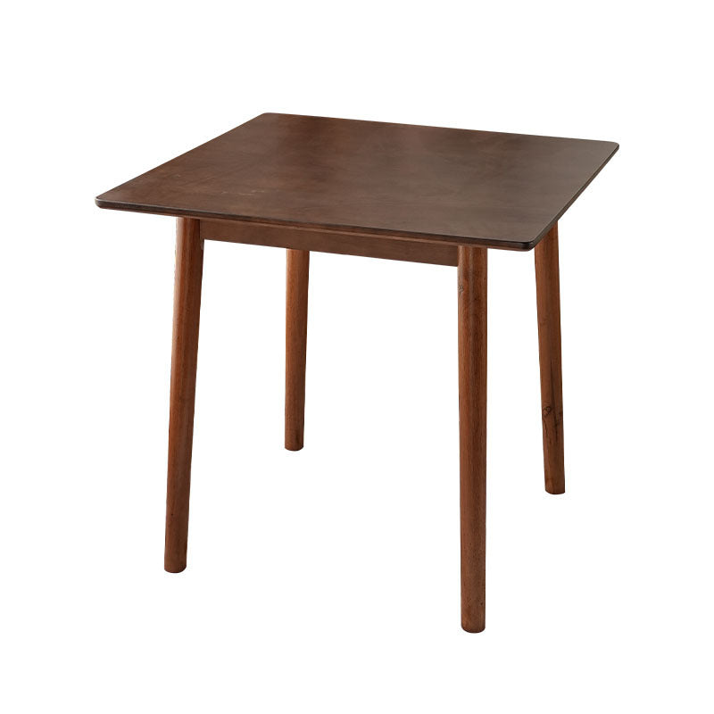 Traditional Chinese Square Rubberwood Dining Table For 5-6 Seats