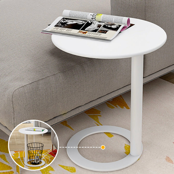 Table basse ronde moderne minimaliste en fer pour salon 