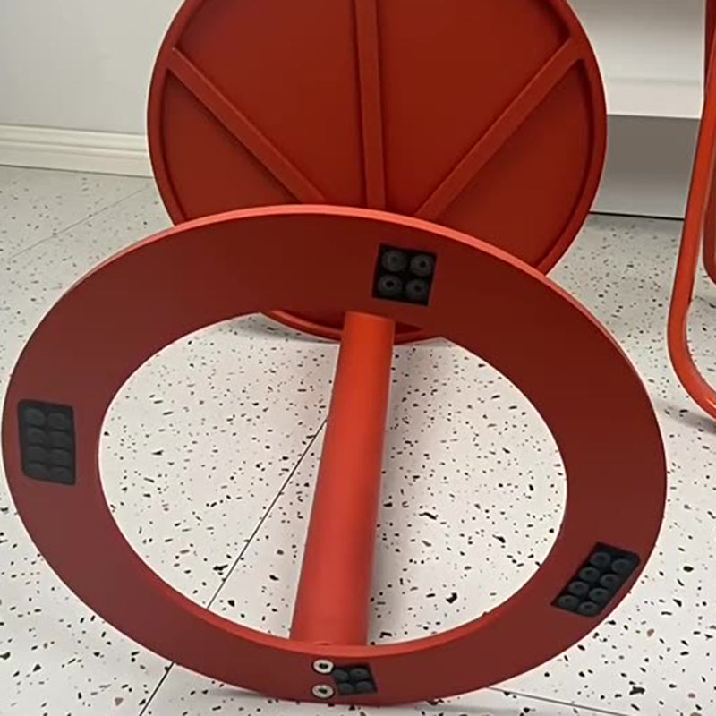 Modern Minimalist Round Iron Coffee Table For Living Room