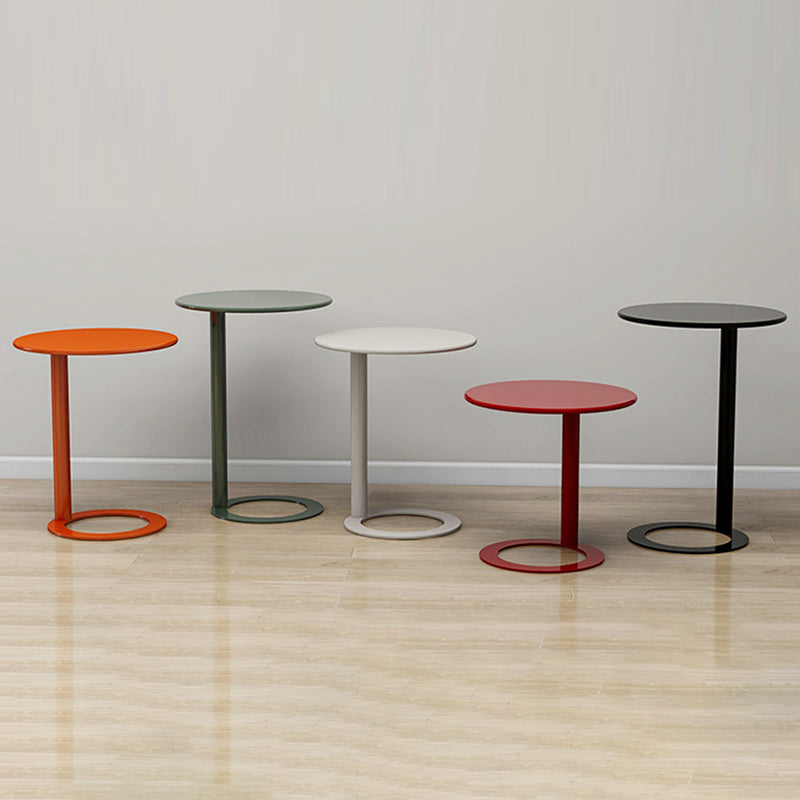 Table basse ronde moderne minimaliste en fer pour salon 