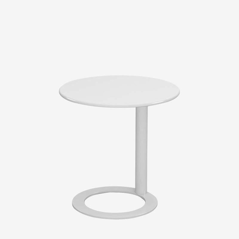 Table basse ronde moderne minimaliste en fer pour salon 