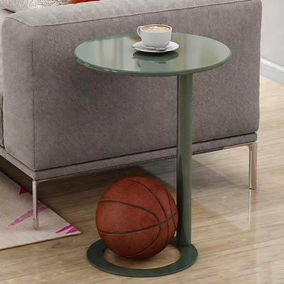 Modern Minimalist Round Iron Coffee Table For Living Room