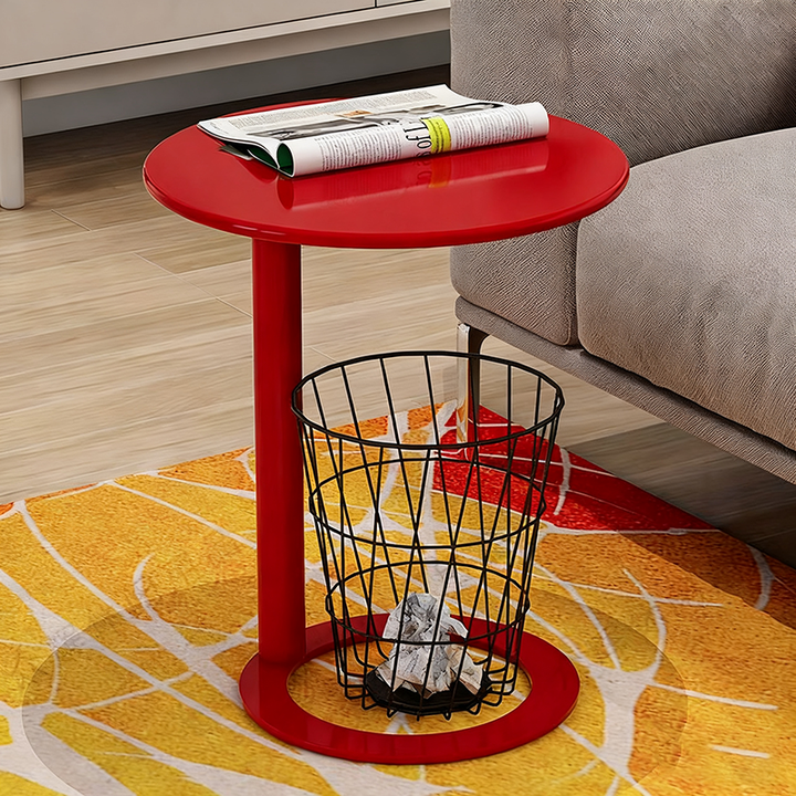 Table basse ronde moderne minimaliste en fer pour salon 