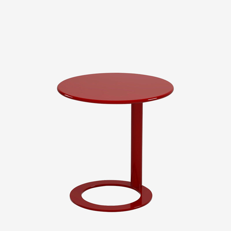 Modern Minimalist Round Iron Coffee Table For Living Room