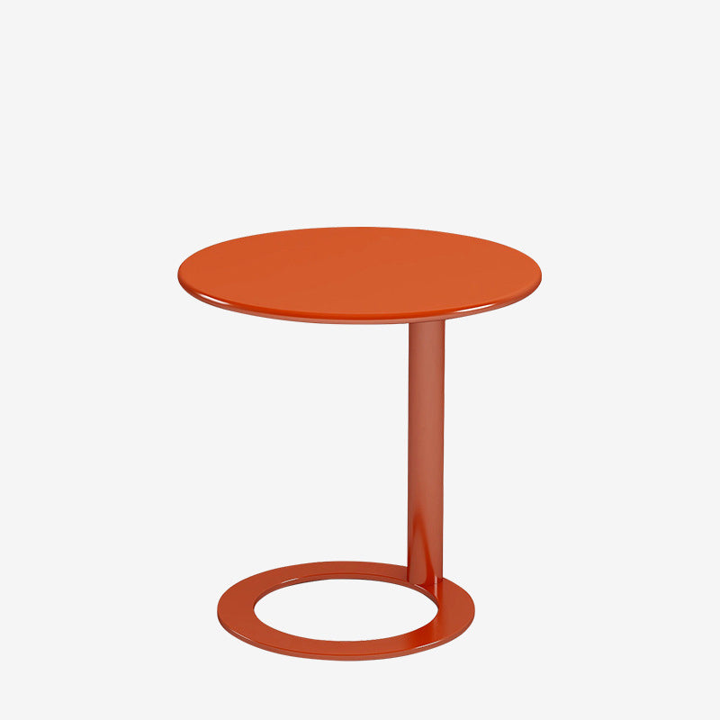 Table basse ronde moderne minimaliste en fer pour salon 