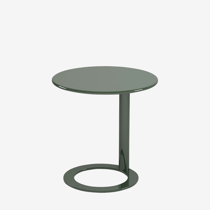 Modern Minimalist Round Iron Coffee Table For Living Room