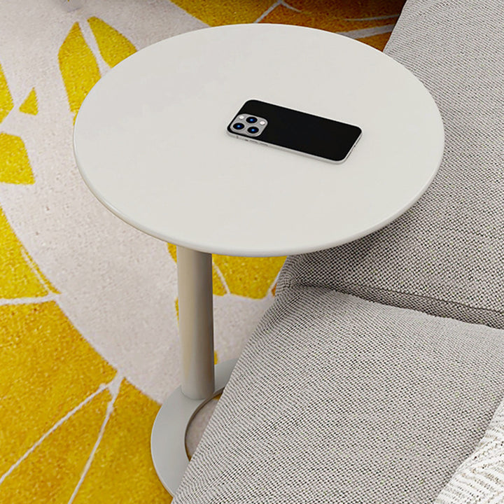 Table basse ronde moderne minimaliste en fer pour salon 
