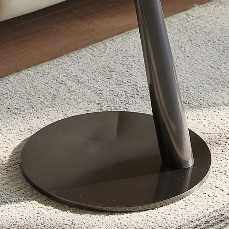 Modern Luxury Round Marble Stainless Steel Coffee Table For Living Room