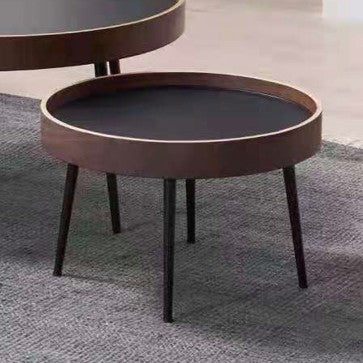 Contemporary Nordic Round MDF Iron Coffee Table For Living Room