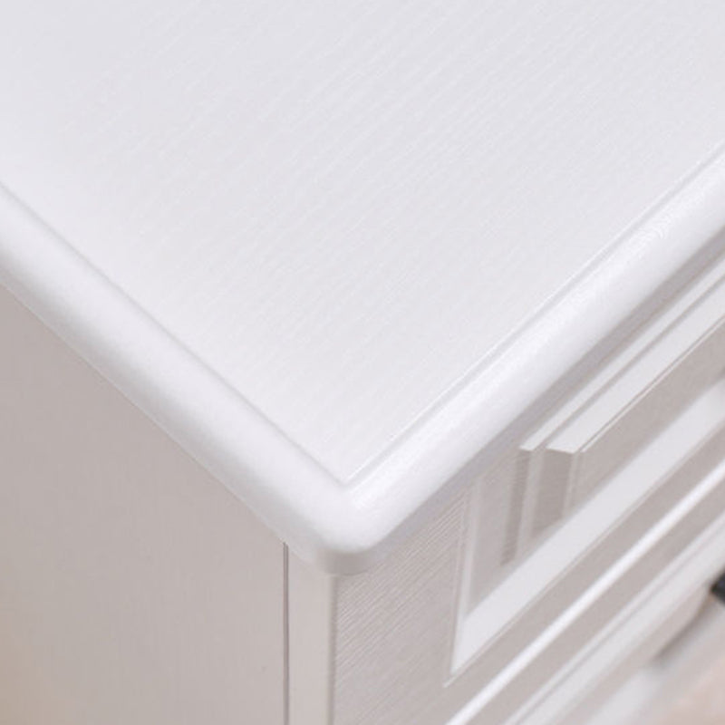 Moderner nordischer Nachttisch aus MDF und Kiefernholz in quadratischer/rechteckiger Form mit 2/3 Schubladen fürs Schlafzimmer 
