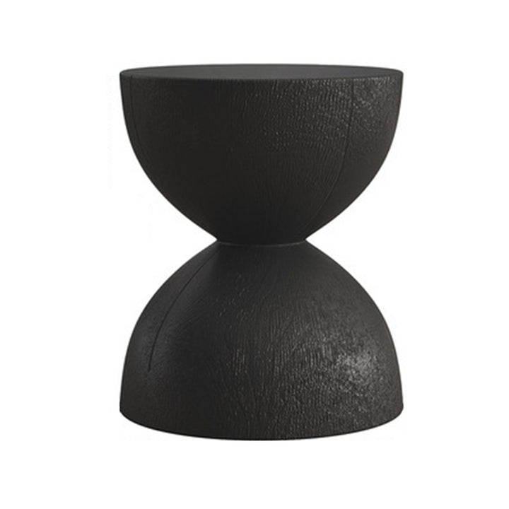 Modern Minimalist Round Pine Wood End Table For Living Room