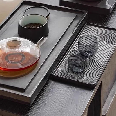 Modern Minimalist Rectangular Solid Wood Plywood Glass Stainless Steel Removable Partition Movable End Table 4-Cabinet For Living Room