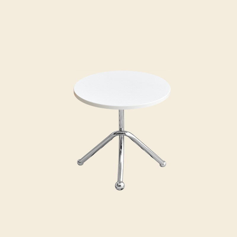 Contemporary Retro Round MDF Iron Coffee Table For Living Room