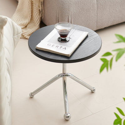 Contemporary Retro Round MDF Iron Coffee Table For Living Room