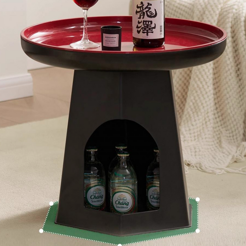 Modern Minimalist Round ABS Cat Bed End Table For Living Room