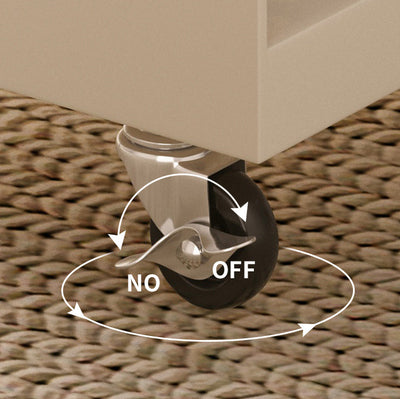 Modern Minimalist Square Iron Movable End Table 4-Tier For Living Room