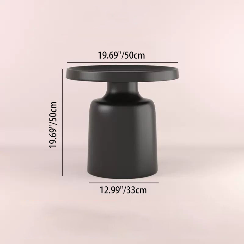 Moderner minimalistischer runder Eisen-Couchtisch für das Wohnzimmer 