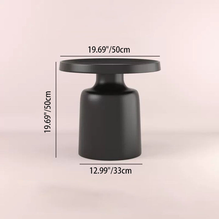 Moderner minimalistischer runder Eisen-Couchtisch für das Wohnzimmer 