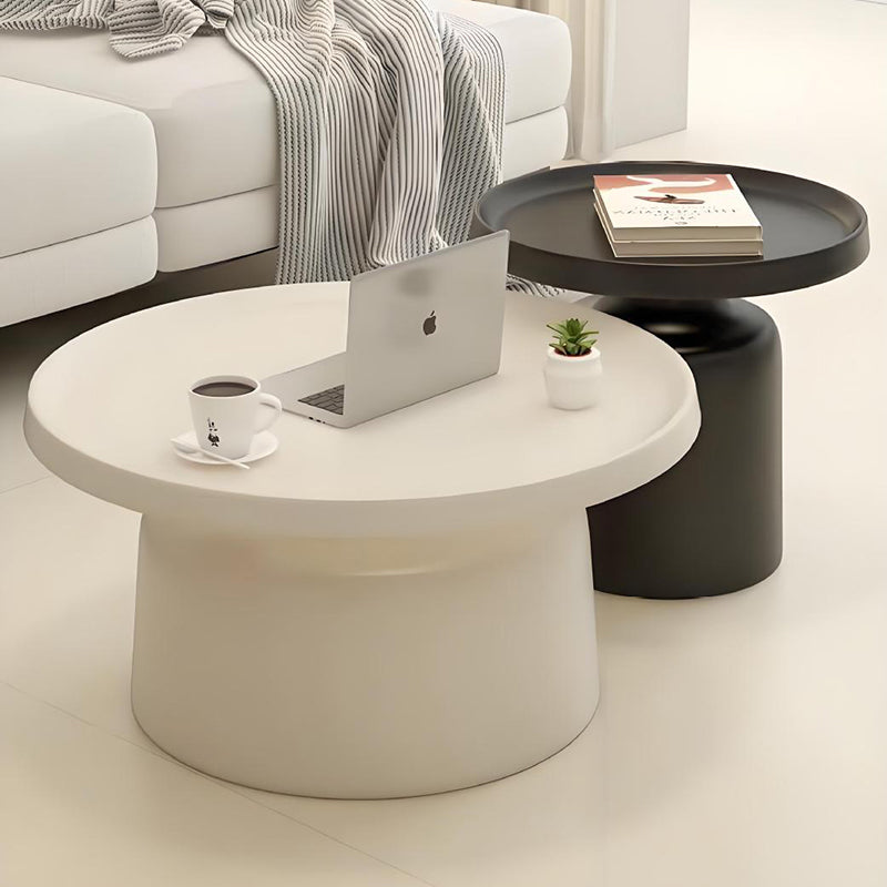 Moderner minimalistischer runder Eisen-Couchtisch für das Wohnzimmer 