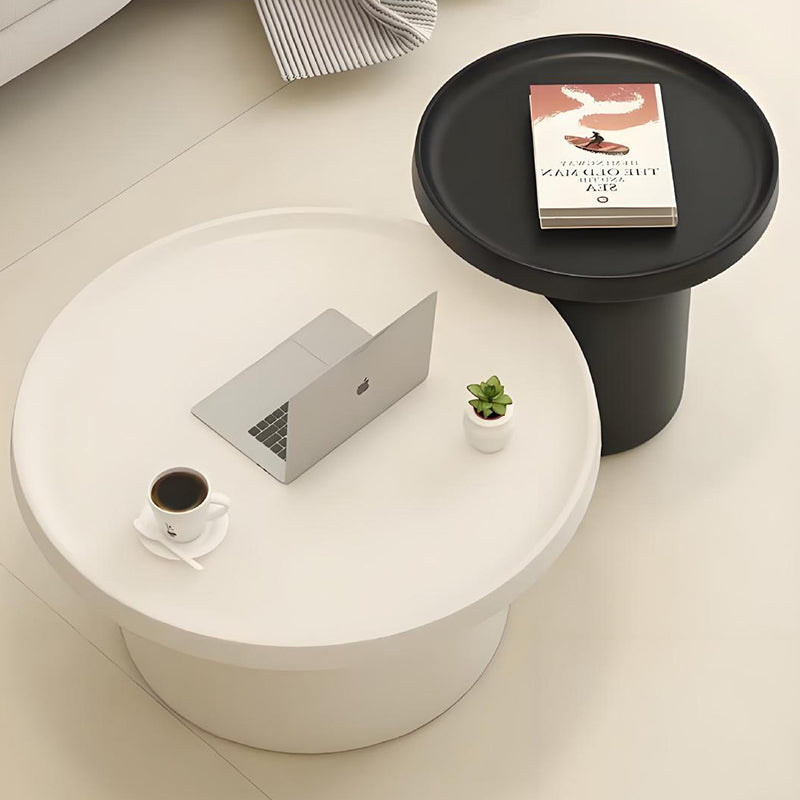 Moderner minimalistischer runder Eisen-Couchtisch für das Wohnzimmer 