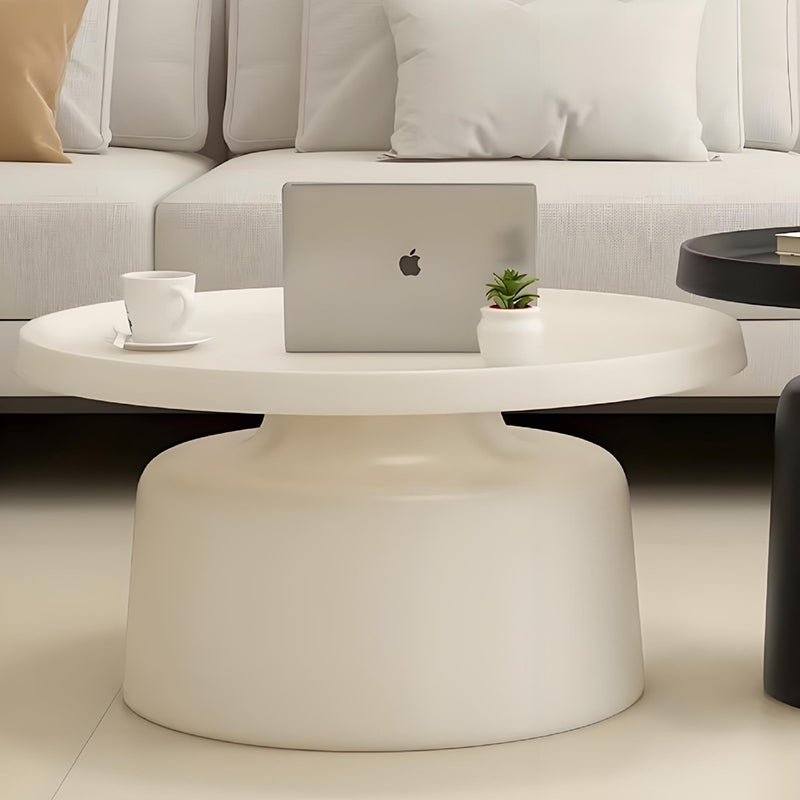 Moderner minimalistischer runder Eisen-Couchtisch für das Wohnzimmer 