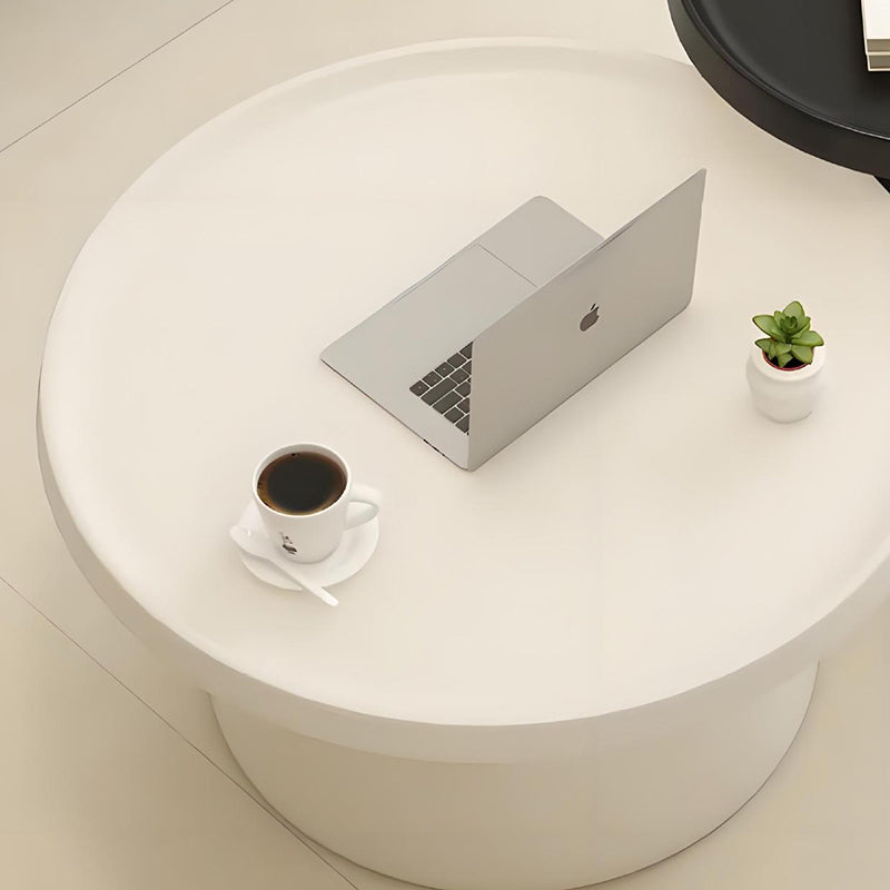 Moderner minimalistischer runder Eisen-Couchtisch für das Wohnzimmer 