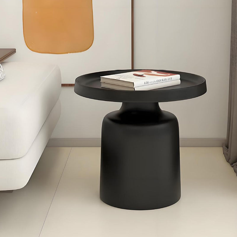 Moderner minimalistischer runder Eisen-Couchtisch für das Wohnzimmer 