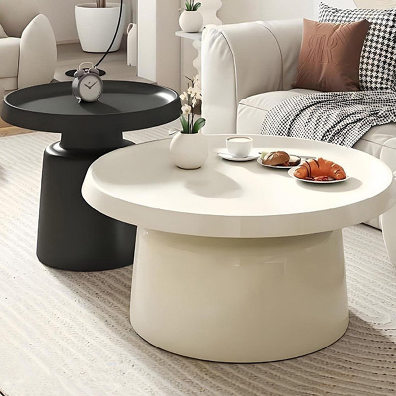 Moderner minimalistischer runder Eisen-Couchtisch für das Wohnzimmer 