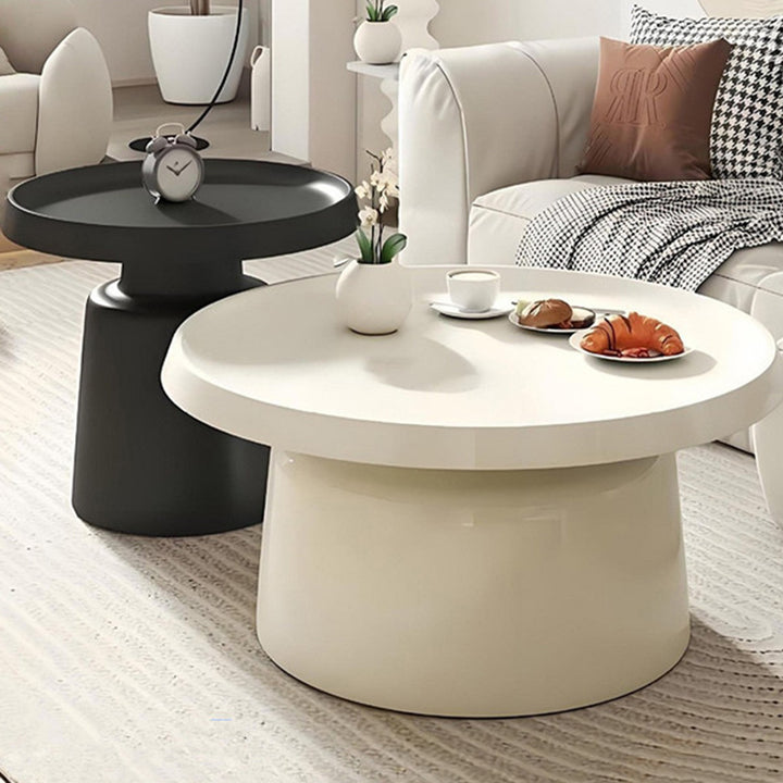 Moderner minimalistischer runder Eisen-Couchtisch für das Wohnzimmer 