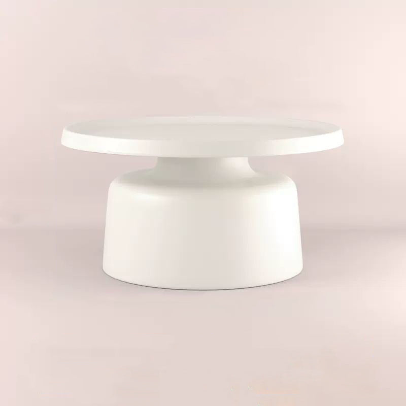 Moderner minimalistischer runder Eisen-Couchtisch für das Wohnzimmer 