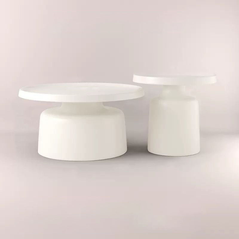 Moderner minimalistischer runder Eisen-Couchtisch für das Wohnzimmer 
